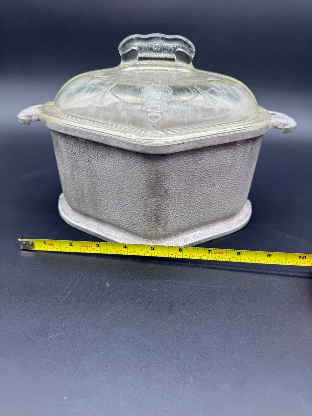 Clear Glass Covered Casserole Dish with Handles